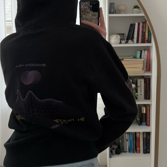 Shadow Hill Black Zip-Up Hoodie - Picture 4 of 12